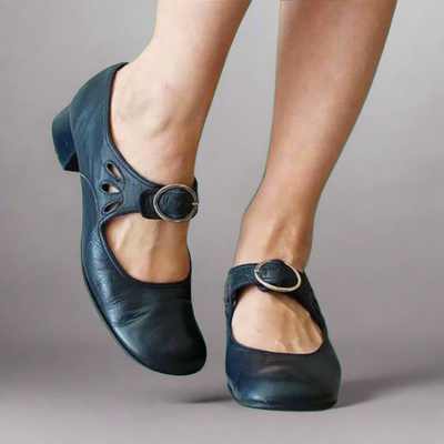 Denise | Comfortable Wedge Sole Orthopedic Leather Sandals
