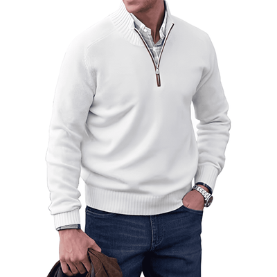 Laluna® | Luxe Cashmere Zip-Up Sweater