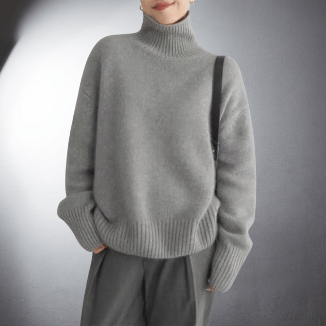 LALUNA® | Luxurious Cashmere Cowl Neck Sweater