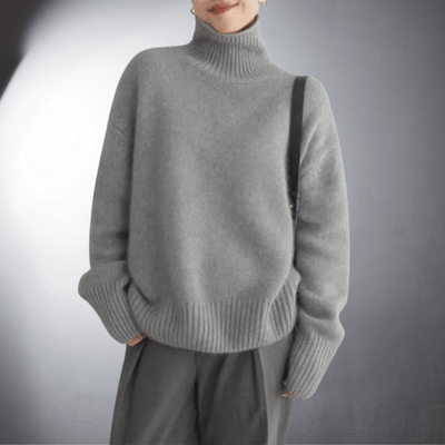 LALUNA® | Luxurious Cashmere Cowl Neck Sweater