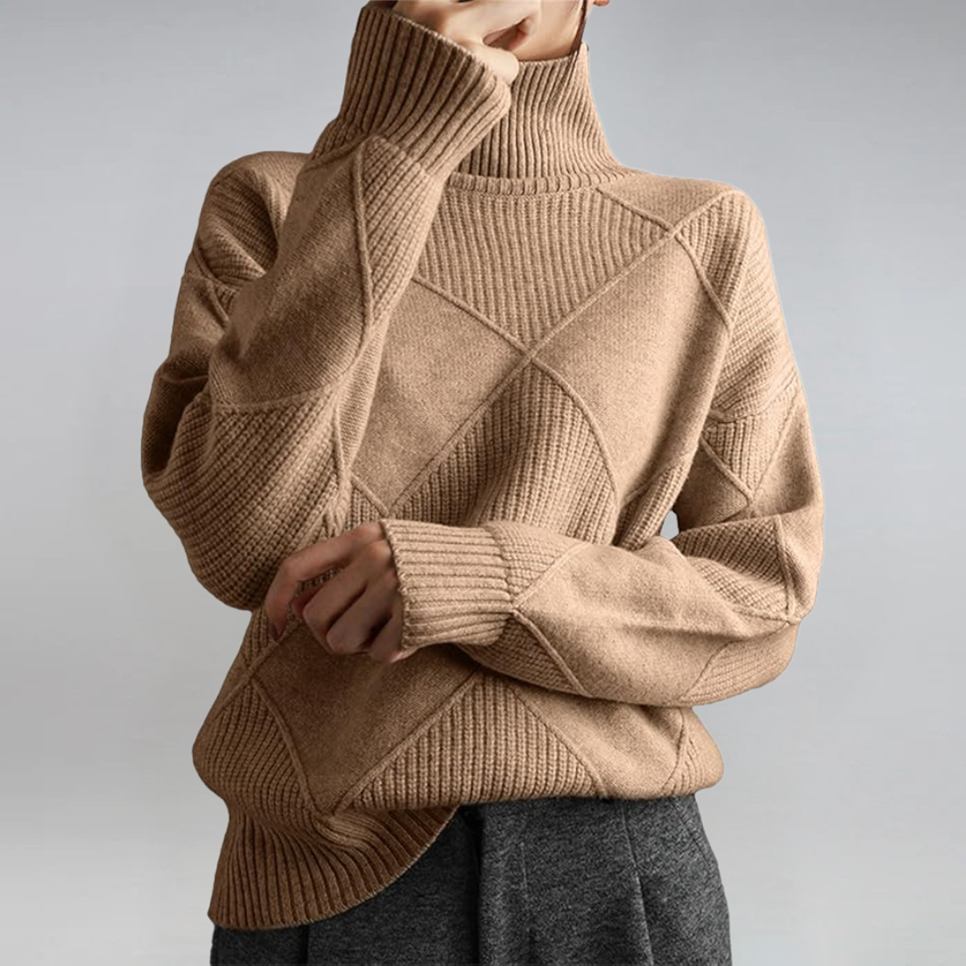 Laluna® | Luxe Cashmere Turtleneck Sweater