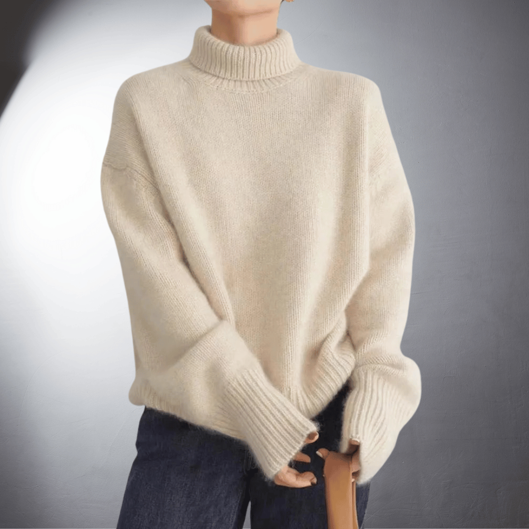LALUNA® | Luxurious Cashmere Cowl Neck Sweater
