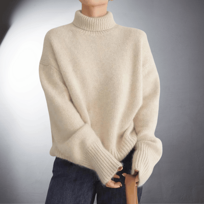 LALUNA® | Luxurious Cashmere Cowl Neck Sweater