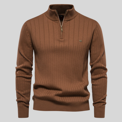 LALUNA® | Casual Ribbed Sweater with Muscle Fit