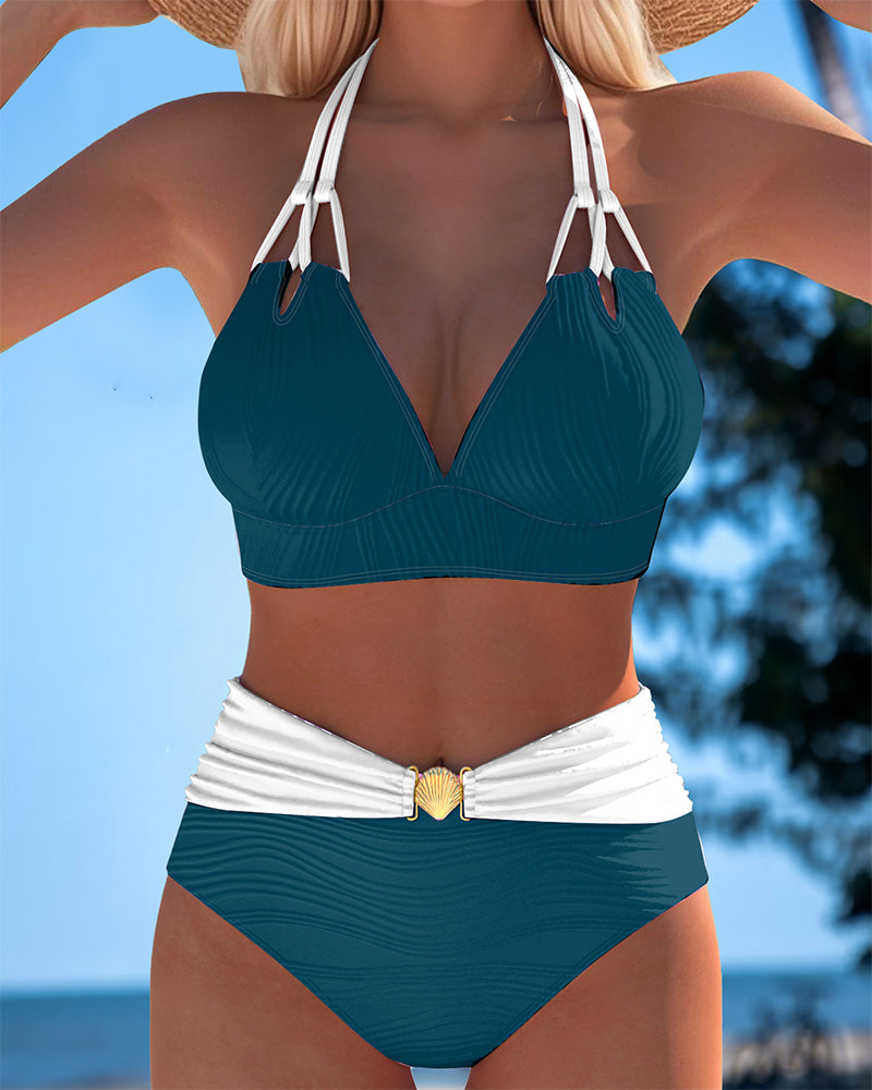 Double-Strap High-Waisted Bikini