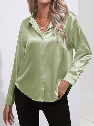 LALUNA® | Luxurious Satin Blouse