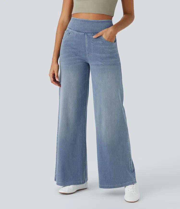 Laluna® | Comfortable high-waisted jeans