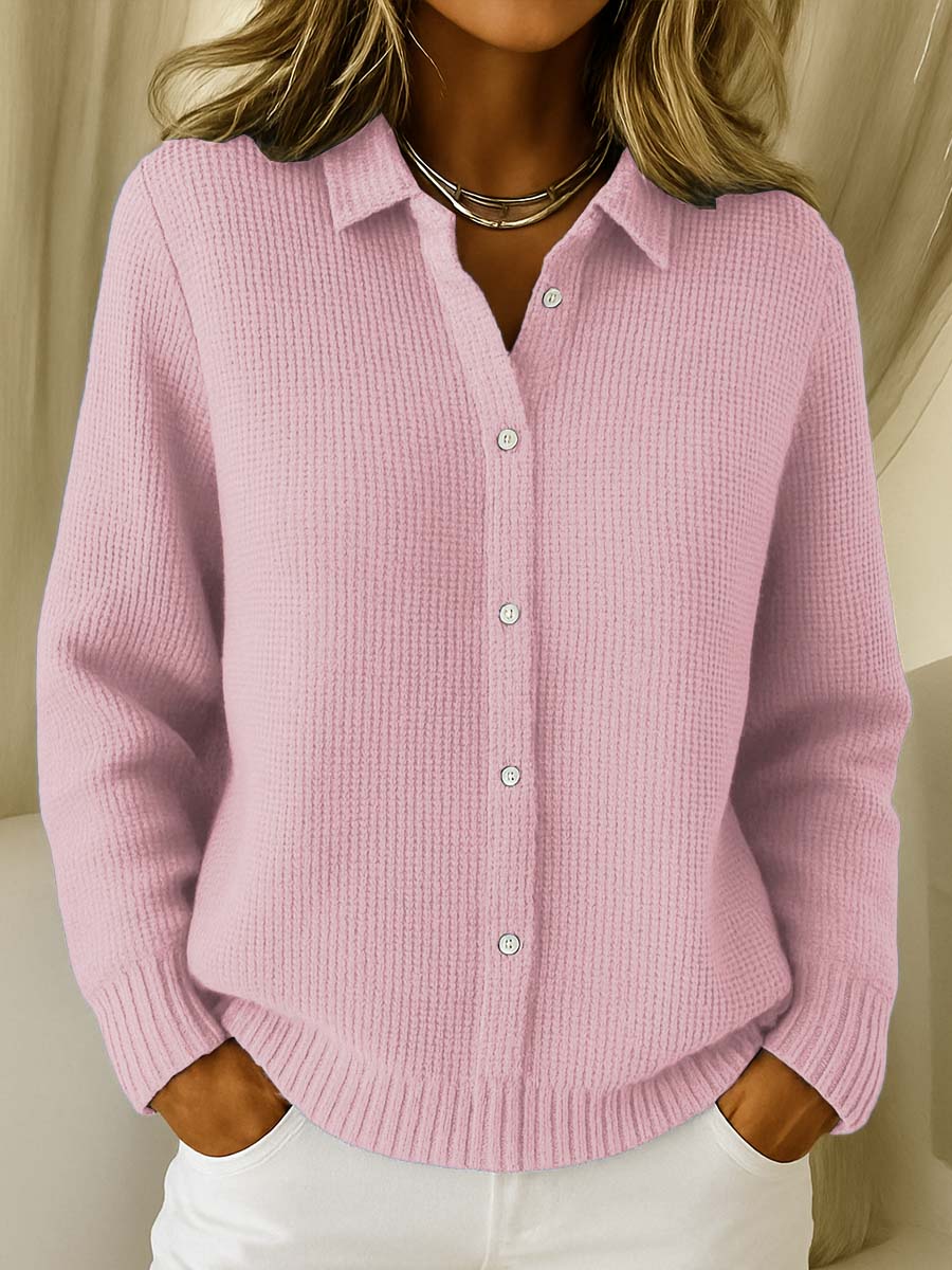 Laluna® | Classic knitted cardigan with buttons