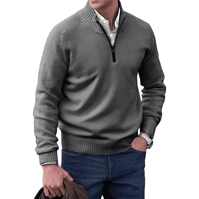 Laluna® | Luxe Cashmere Zip-Up Sweater