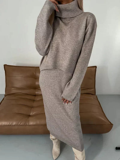 LALUNA® | Coordinated Dress and Turtleneck Set