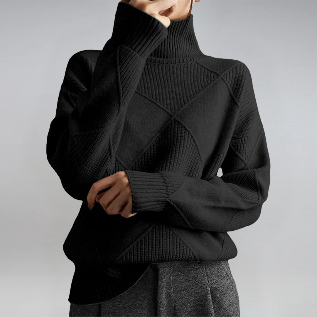 Laluna® | Luxe Cashmere Turtleneck Sweater