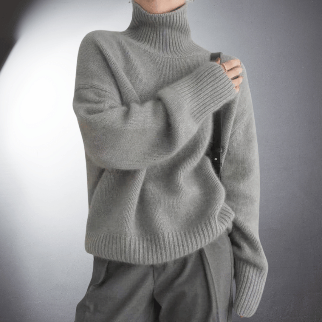LALUNA® | Luxurious Cashmere Cowl Neck Sweater