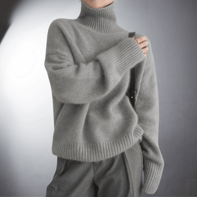 LALUNA® | Luxurious Cashmere Cowl Neck Sweater