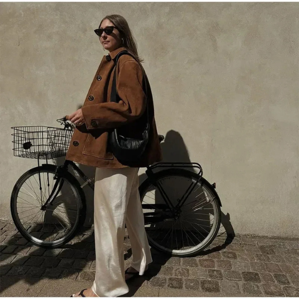 Laluna® | Chic Suede Statement Coat