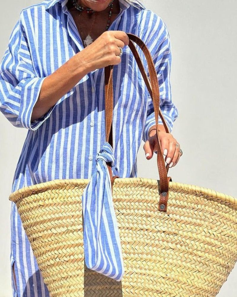 Laluna® | Timeless Striped Shirt Dress