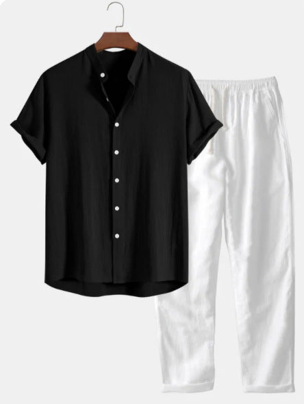 Laluna® | Stylish 2-Piece Casual Linen Ensemble