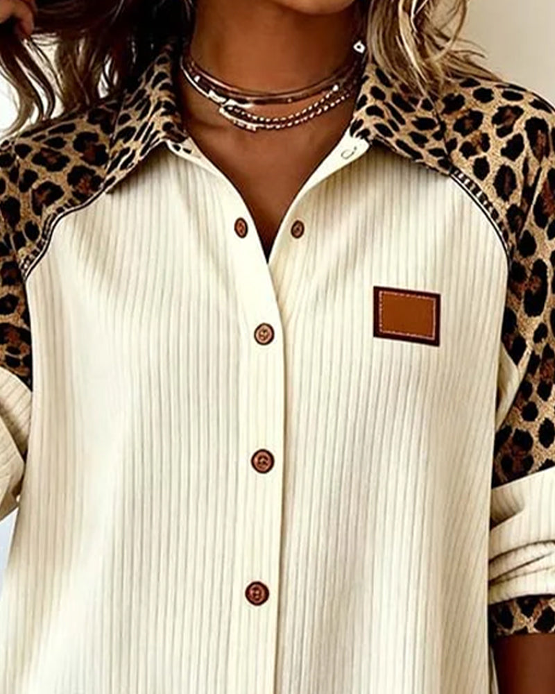 Stylish Shirt with Leopard Print