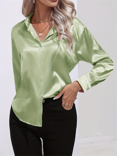 LALUNA® | Luxurious Satin Blouse