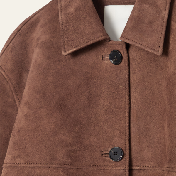 Laluna® Suede Jacket with Collar