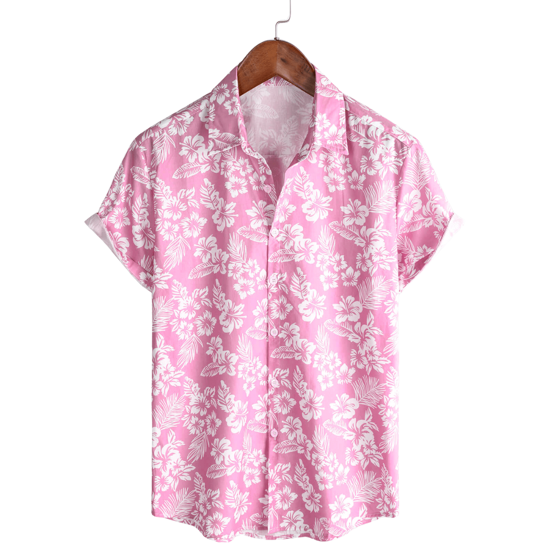 Short Sleeve Floral Hawaiian Shirt