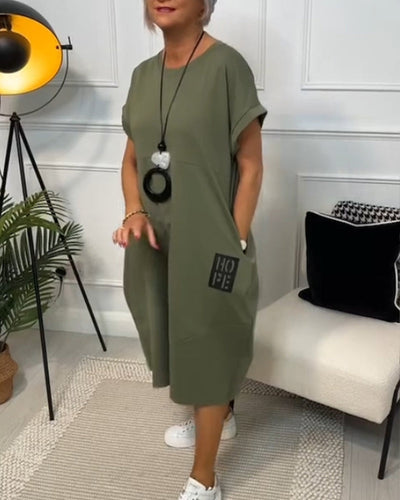 Easygoing Short-Sleeve Kaftan