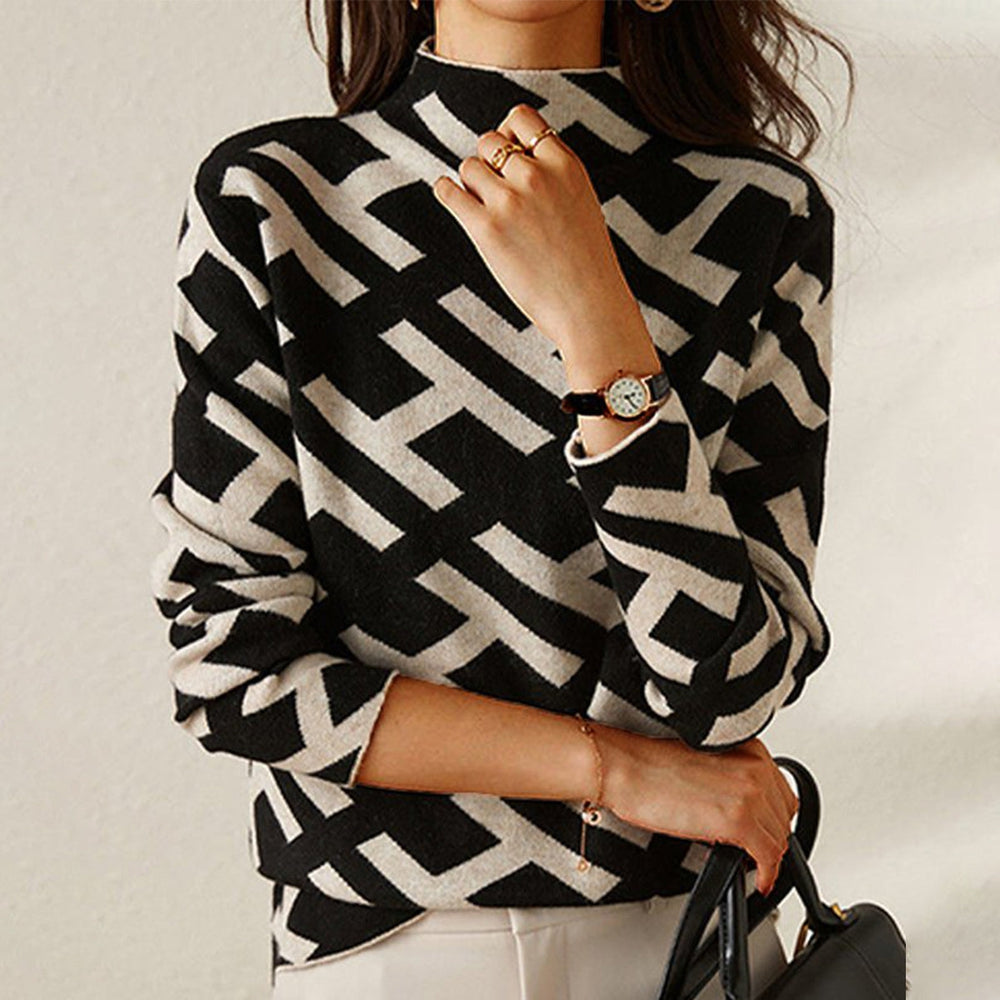 Laluna® | Contemporary Patterned Sweater