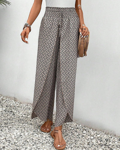 Drawstring Summer Pants with Elastic Cuffs