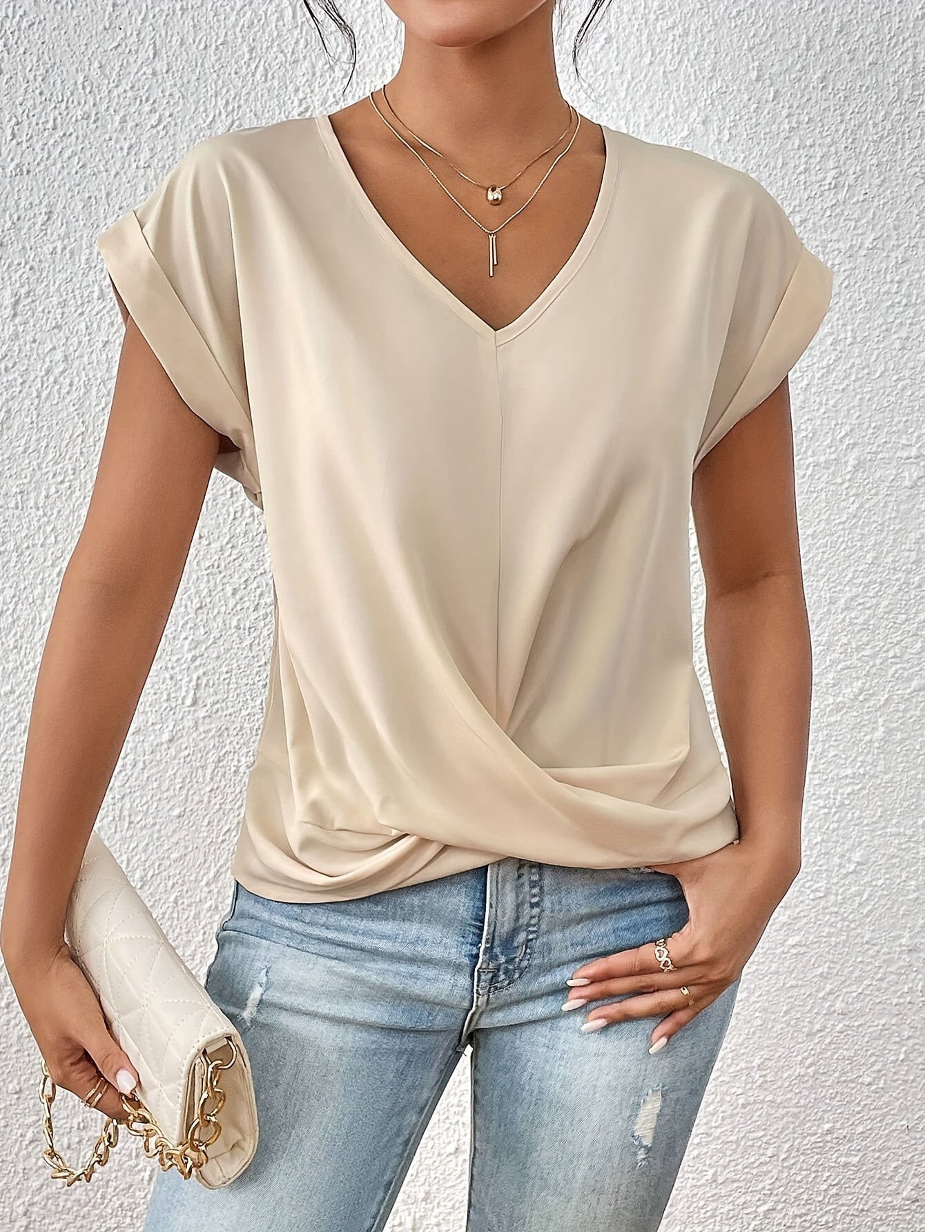 Laluna® | Sweetheart Neckline Casual T-Shirt
