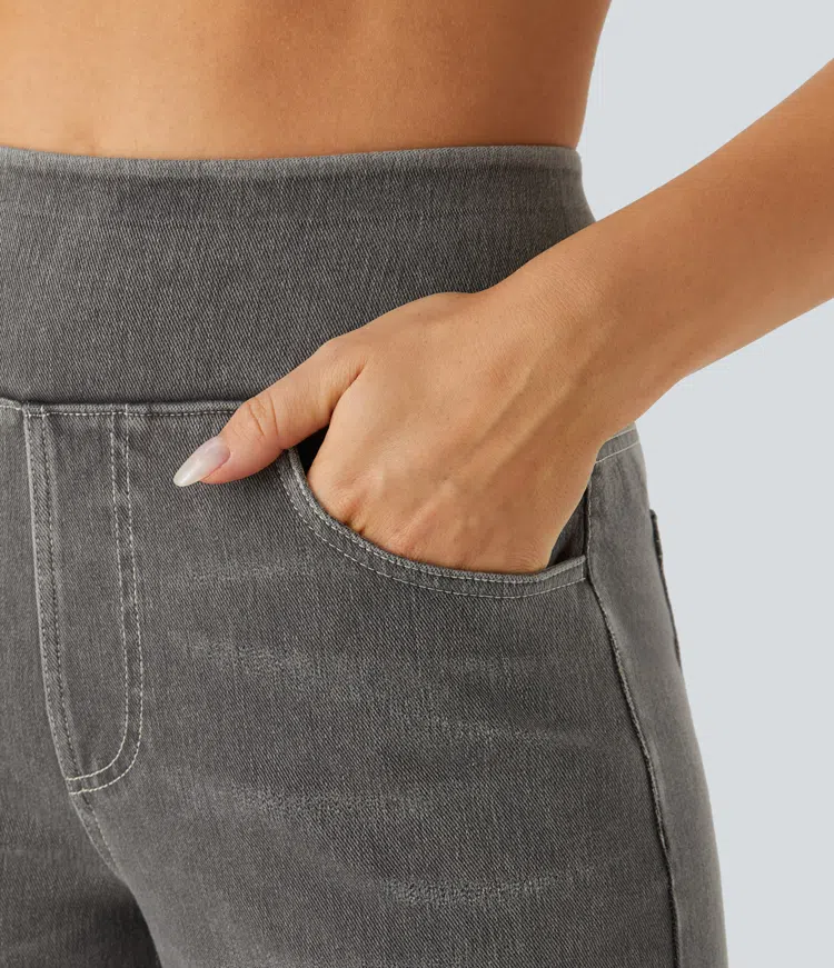 Laluna® | Cozy High-Waisted Jeans
