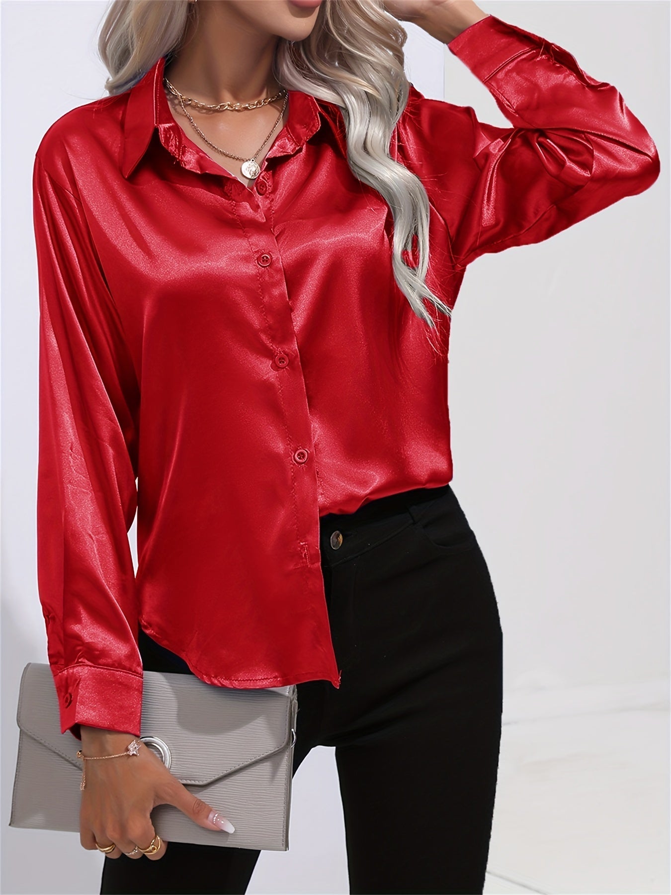 LALUNA® | Luxurious Satin Blouse