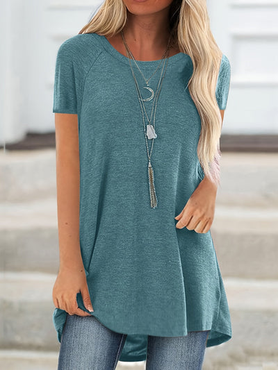 Laluna® Round Neck Short Sleeve T-Shirt