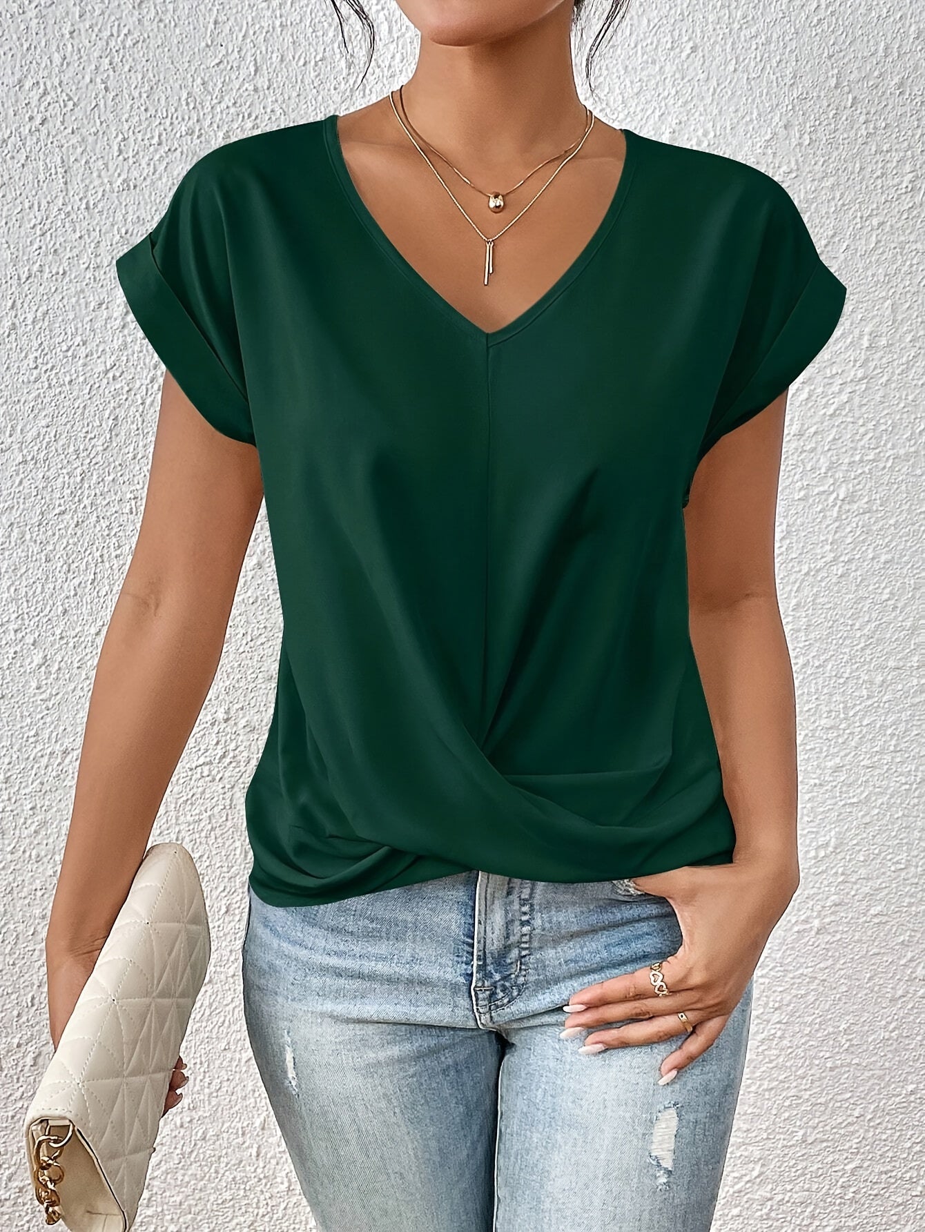 Laluna® | Sweetheart Neckline Casual T-Shirt
