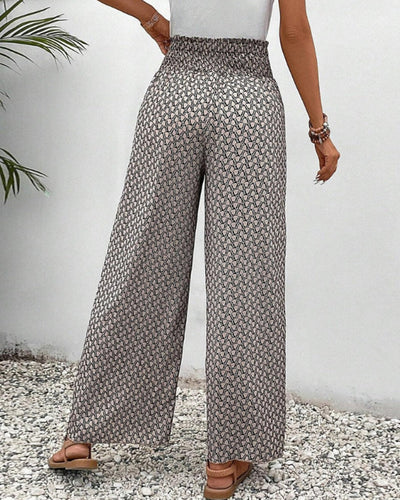 Drawstring Summer Pants with Elastic Cuffs