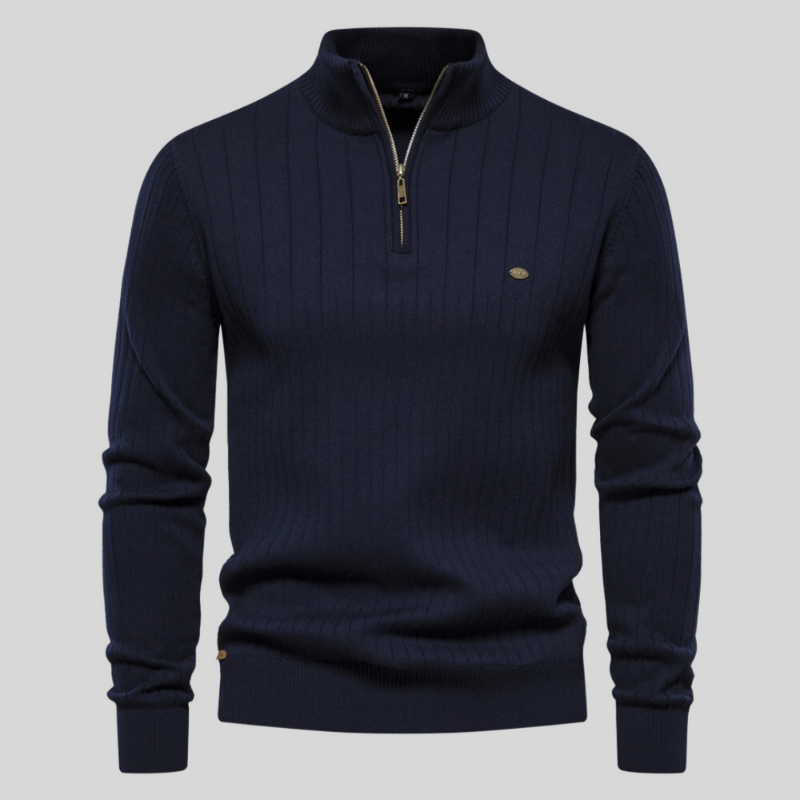 LALUNA® | Casual Ribbed Sweater with Muscle Fit
