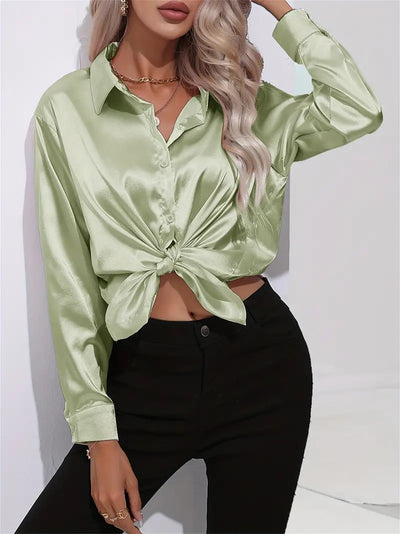 LALUNA® | Luxurious Satin Blouse