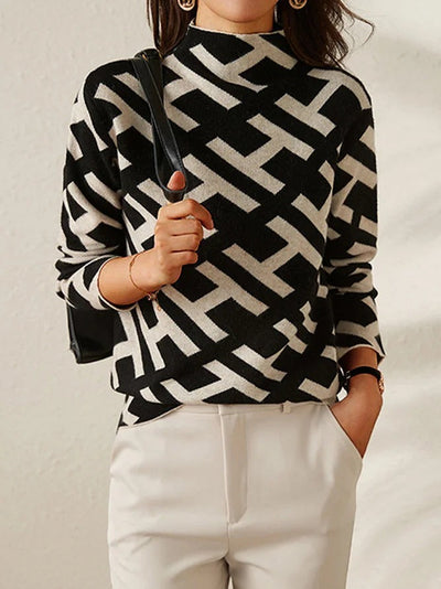 Laluna® | Contemporary Patterned Sweater