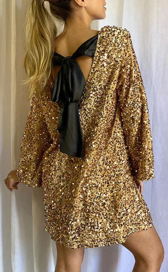 LALUNA® | SPARKLING GLITTER DRESS