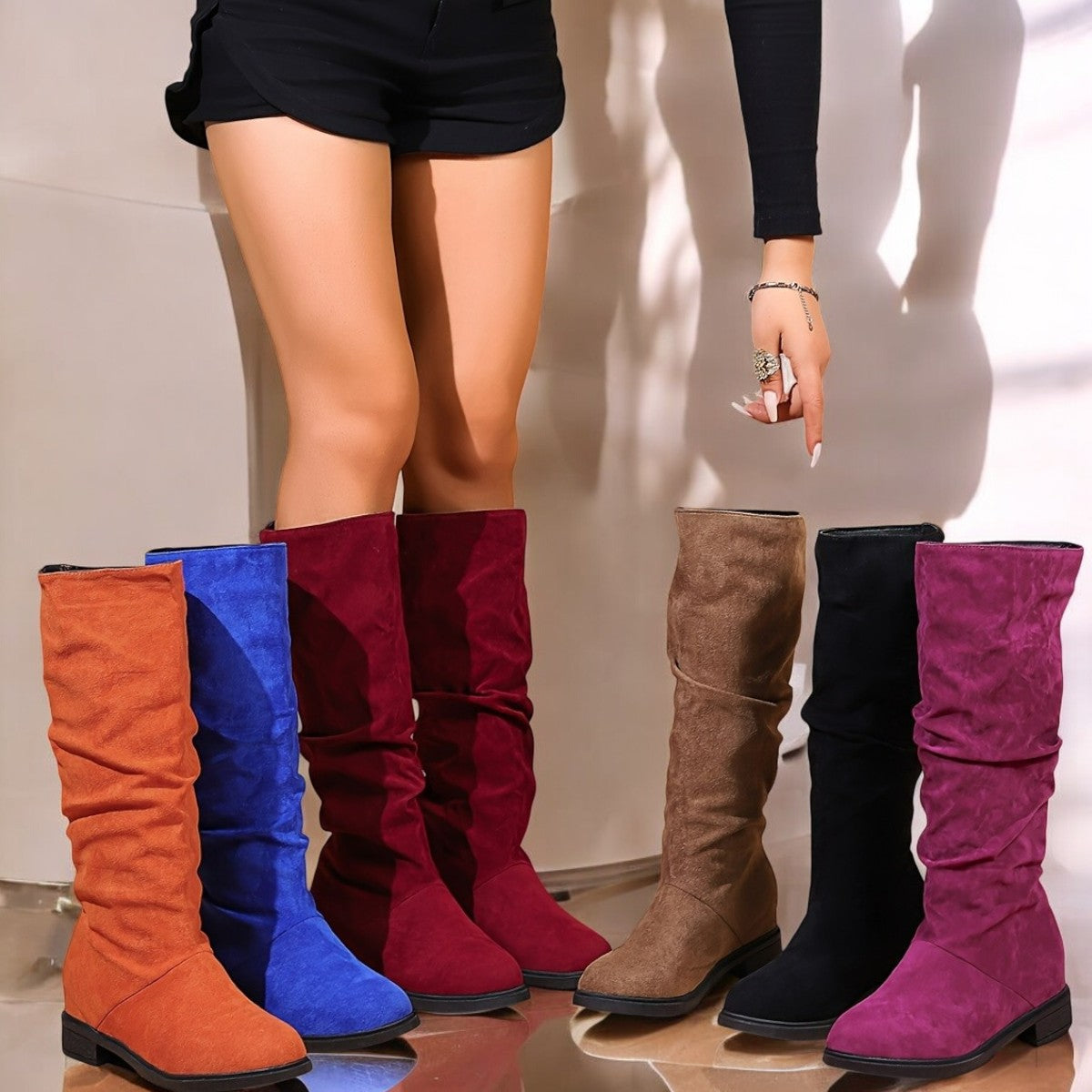 Laluna® | Cozy Mid-Calf Booties
