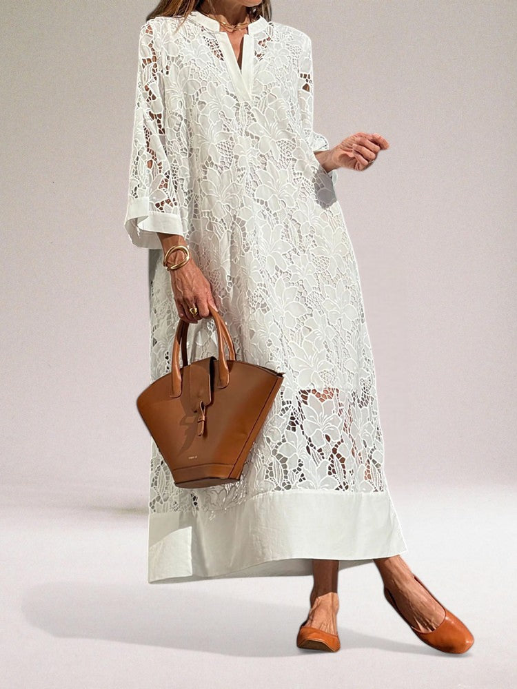 Silvana | Elegant Long Lace Gown