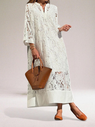 Silvana | Elegant Long Lace Gown