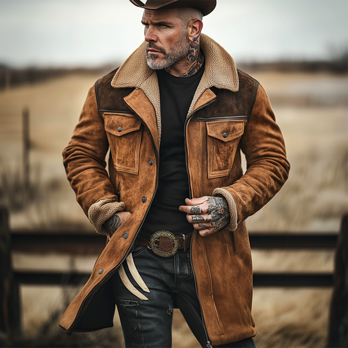 Vintage outdoor jacket with multiple pockets