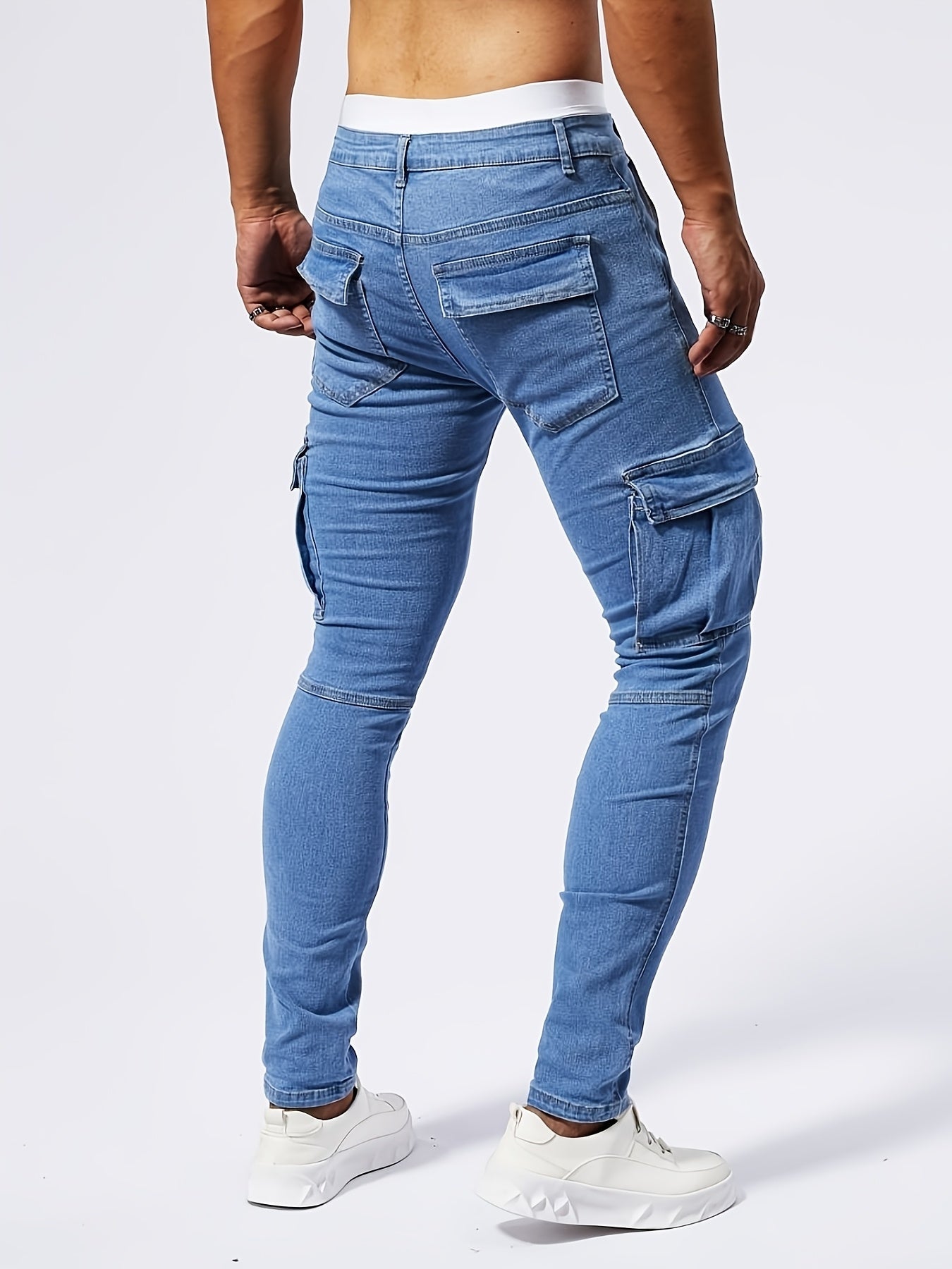 Laluna® | Tailored Slim Cargo Jeans
