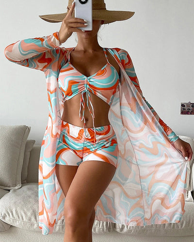 Laluna® | 3-Piece Patterned Bikini Set