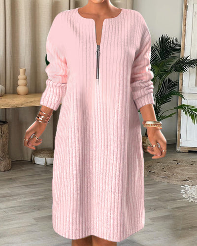 Laluna® | Zippered Casual Dress