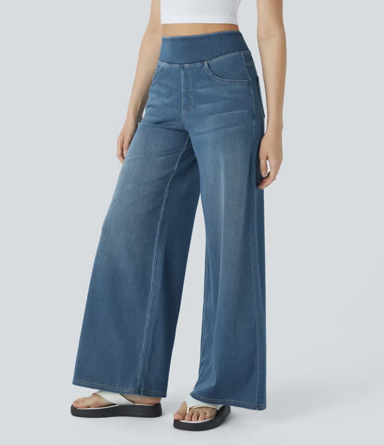 Laluna® | Comfortable high-waisted jeans