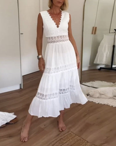 Laluna® V-Neck Lace Dress