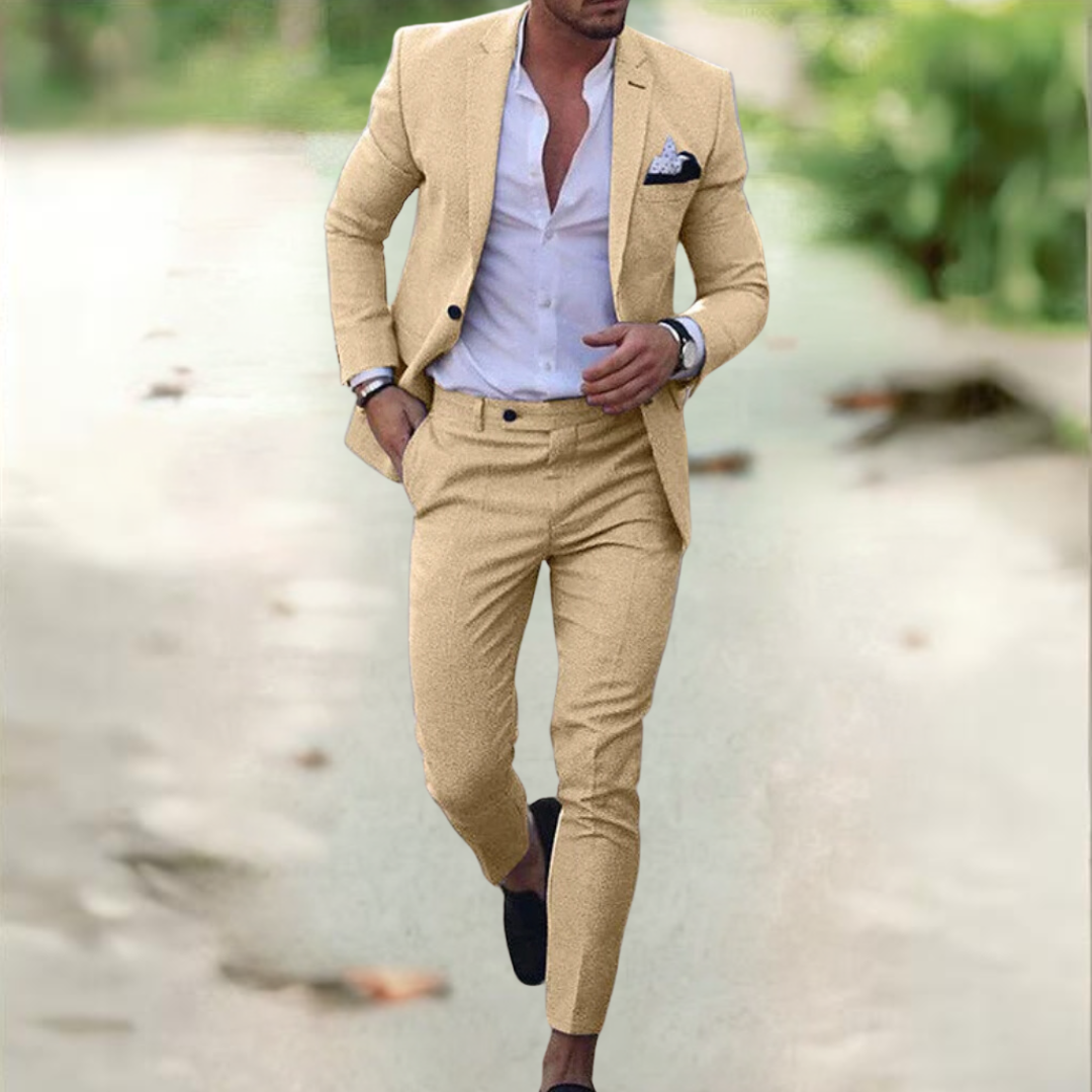 Laluna® | Sophisticated Men's Suit Set (Jacket & Trousers)