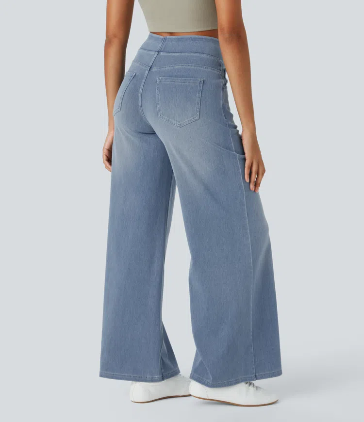 Laluna® | Comfortable high-waisted jeans