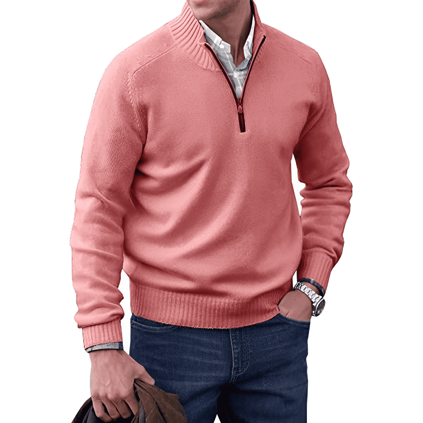 Laluna® | Luxe Cashmere Zip-Up Sweater