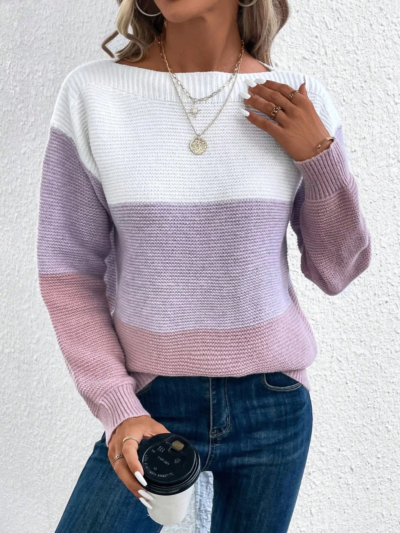 Laluna® | Three-Tone Sweater